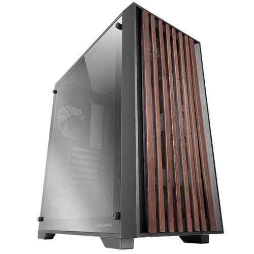 CAJA ATX MARS GAMING MCWOODC MADERA Y CRISTAL CROMADO