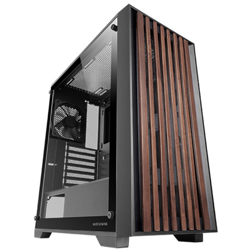 CAJA ATX MARS GAMING MCWOODC MADERA Y CRISTAL TEMPLADO