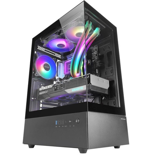 MARS GAMING Caja ATX Ventis FRGB Silence Black
