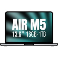 MACBOOK AIR APPLE 13"" M5 16GB 10CORE GPU PLATA 1TB (Espera 4 dias)-SX13 MACBOOK AIR APPLE 13"" M5 16GB 10CORE GPU PLATA 1TB (Espera 4 dias)