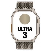 APPLE WATCH ULTRA 3 CAJA TITANIO NATURAL 49mm CORREA LOOP MILANESE NATURAL M (Espera 4 dias)