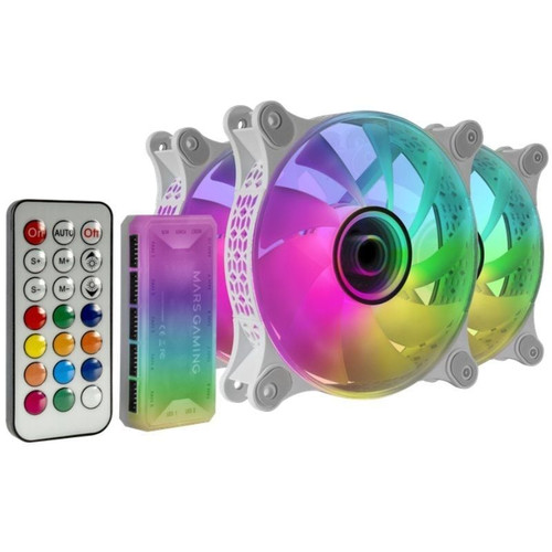 KIT 3xVENTILADOR INTERNO ARGB MARS GAMING MF-3D KIT-SX20 KIT 3xVENTILADOR INTERNO ARGB MARS GAMING MF-3D KIT