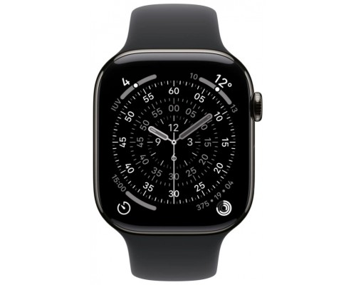 APPLE WATCH SERIES 11 CAJA TITANIO PIZARRA GPS+CELL 46mm CORREA NEGRA S/M (Espera 4 dias)
