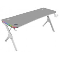 Mesa Mars Gaming Mgd Rgb Xl White Chasis De Acero