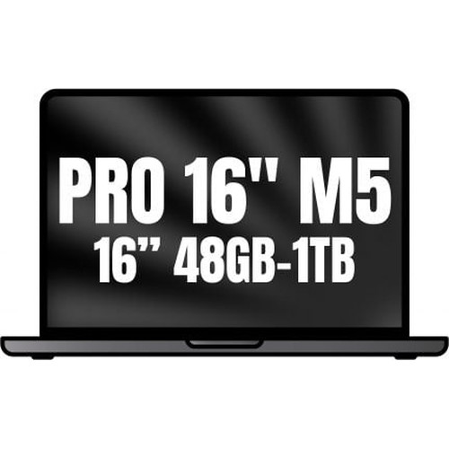 MACBOOK PRO APPLE 16"" M5 PRO 18CORE CPU+20CORE GPU 48GB 1TB NEGRO ESPACIAL (Espera 4 dias)-SX13 MACBOOK PRO APPLE 16"" M5 PRO 18CORE CPU+20CORE GPU 48GB 1TB NEGRO ESPACIAL (Espera 4 dias)