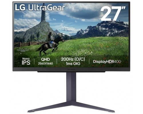 LG 27GS85Q-B pantalla para PC 68,6 cm (27") 2560 x 1440 Pixeles Quad HD LCD Negro (Espera 4 dias)