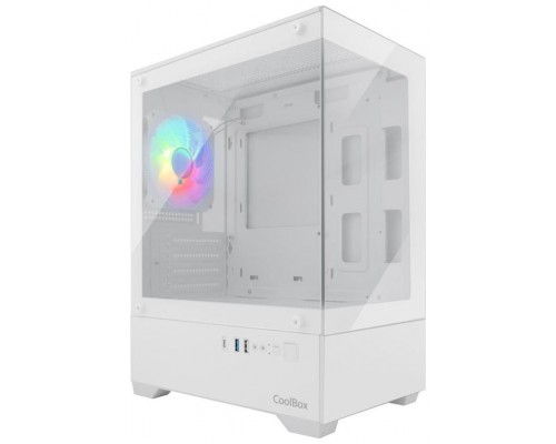 Coolbox Caja Gaming MATX GM200 V.Lite ARGB S.FTE B