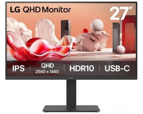 MONITOR LG, 27 PULGADAS, 27BA65QB, 68,6 CM, 2560 X 1440 PIXELES, WIDE QUAD HD, LED, 5 MS, NEGRO (Espera 4 dias)-SX18 MONITOR LG, 27 PULGADAS, 27BA65QB, 68,6 CM, 2560 X 1440 PIXELES, WIDE QUAD HD, LED, 5 MS, NEGRO (Espera 4 dias)