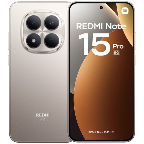 SMARTPHONE REDMI NOTE 15 PRO 5G (8+256GB) TITANIO XIAOMI (Espera 4 dias)