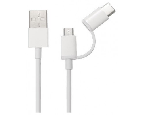 CABLE XIAOMI MI 2 IN 1 USB MICRO USB TO TYPE C - 100