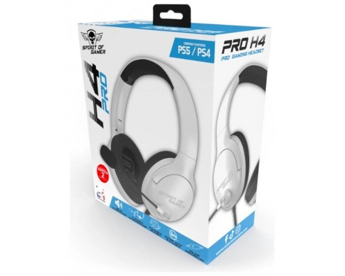 Spirit of Gamer Auricular Pro H4 Blanco-IA30 Spirit of Gamer Auricular Pro H4 Blanco