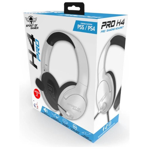 Spirit of Gamer Auricular Pro H4 Blanco