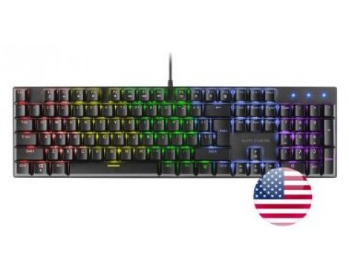 TECLADO MECANICO MARS GAMING MK422 US SWITCH AZUL PR