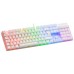 Mars Gaming MK422 Blanco Teclado Gaming RGB Switch Mecánico Rojo Idioma Portugués (Espera 4 dias)