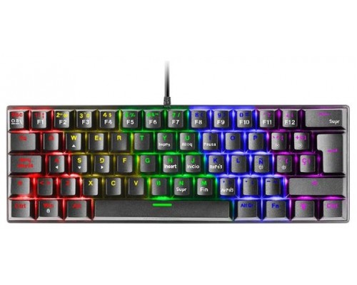 TECLADO MECANICO ULTRA COMPACTO MARS GAMING MK60 BLACK