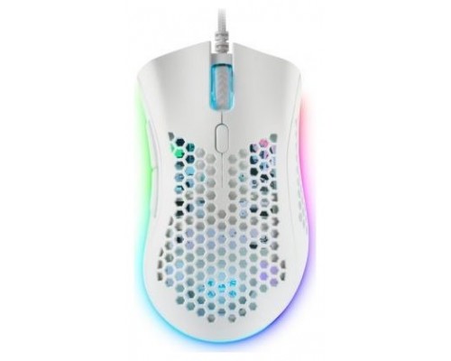 RATON MARS GAMING MMEX RGB 32K DPI USB BLANCO