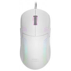 MOUSE MARS GAMING RGB MMPRO WHITE AMBIDIESTRO 32K DPI