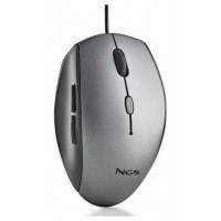 RATON ERGONOMICO CON CABLE Y BOTONES SILENCIOSOS.