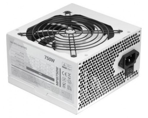 FUENTE ALIM. 750W 85% EF BLANCO MARS GAMING (Espera 4 dias)