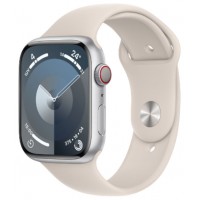 APPLE WATCH SERIES 9 CAJA ALUMINIO GPS+CELL 45mm CORREA DEPORTIVA STARLIGHT S/M (Espera 4 dias)