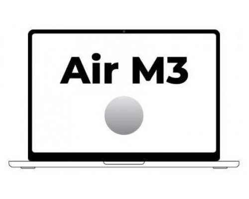 MACBOOK AIR APPLE 15"" M3 10CORE GPU SILVER 256GB MRYP3Y/A (Espera 4 dias)