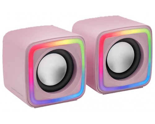 MARS GAMING Altavoces MSCUBE Premium 8W Pink