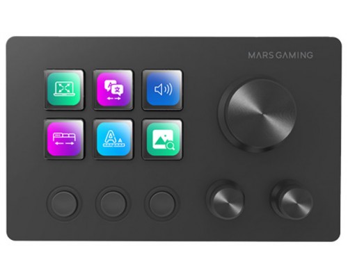 PLATAFORMA DE CONTROL 6 TECLAS + 3 RUEDAS MSD-TWO NEGRO MARS GAMING (Espera 4 dias)