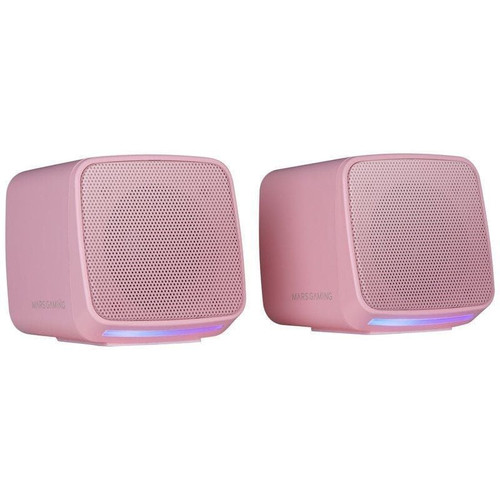 ALTAVOCES 2.0 MARS GAMING MSPROP ROSA 10W USB + JACK