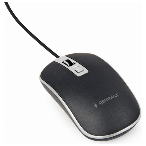 RATON GEMBIRD MUS-4B-06-BS OPTICAL 1200 DPI BLACK SILVER USB