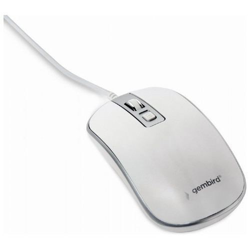 RATON GEMBIRD MUS-4B-06-WS OPTICAL 1200 DPI WHITE SILVER USB-SX30 RATON GEMBIRD MUS-4B-06-WS OPTICAL 1200 DPI WHITE SILVER USB