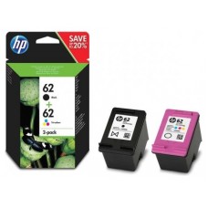 CARTUCHO HP 62 J3M80AE PACK TWING NEGRO Y COLOR