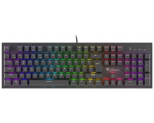 TECLADO GAMING GENESIS THOR 300 RGB MECANICO SWITCH OUTEMU MARRON