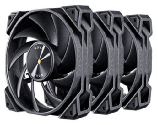 KIT 3 VENTILADORES AUXILIAR NOVA 120 NEGRO ANTEC (Espera 4 dias)