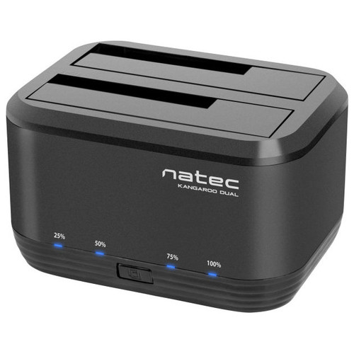 DOCKING STATION NATEC KANGAROO DUAL USB 3.0 SATA NEGRA-SX25 DOCKING STATION NATEC KANGAROO DUAL USB 3.0 SATA NEGRA