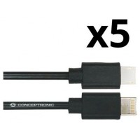 Kit 5 Unidades Cable Usb 3.0 A Macho A Usb-c Nortess