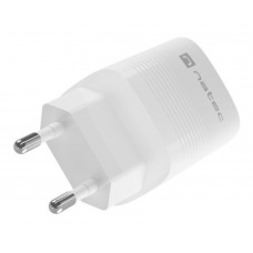 CARGADOR NATEC RIBERA GAN 30W PD3.0 QC3.0 1XUSB-A + 1XUSB-C BLANCO