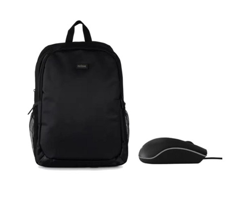 NILOX Mochila 15.6 Basic + ratón usb 1000dpi-IA30 NILOX Mochila 15.6 Basic + ratón usb 1000dpi