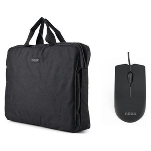 NILOX Maletín 15.6"Negro+Ratón USB 1000dpi-SX31 NILOX Maletín 15.6"Negro+Ratón USB 1000dpi