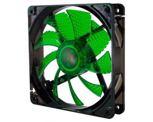 VENTILADOR 120X120 NOX COOLFAN 120 LED VERDE