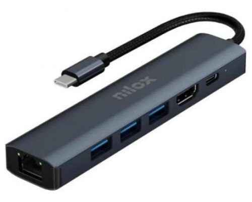 NILOX Docking Station Usb C 6 en 1