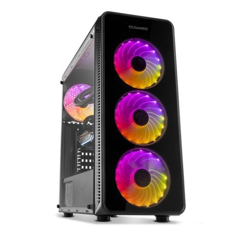CAJA SEMITORRE/ATX NOX HUMMER TGM S/FUENTE USB3.0 RGB