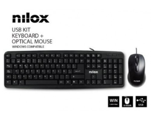 TECLADO + RATON NILOX USB