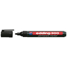 edding Marcador permanente 300 - Punta conica - Trazo 1,5 mm a 3 mm - Color negro-IR41 edding Marcador permanente 300 - Punta conica - Trazo 1,5 mm a 3 mm - Color negro