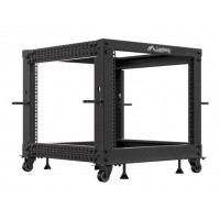 ARMARIO LANBERG ABIERTO RACK 19" 9U 600X600 AJUSTABLE HASTA 1100 NEGRO