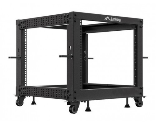 ARMARIO LANBERG ABIERTO RACK 19" 9U 600X600 AJUSTABLE HASTA 1100 NEGRO