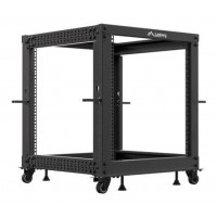 ARMARIO LANBERG ABIERTO RACK 19" 12U 600X600 AJUSTABLE HASTA 1100 NEGRO
