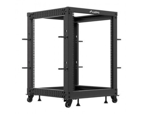 ARMARIO LANBERG ABIERTO RACK 19" 15U 600X600 AJUSTABLE HASTA 1100 NEGRO