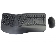 TECLADO Y MOUSE CONCEPTRONIC WIRELESS ERGONOMICO