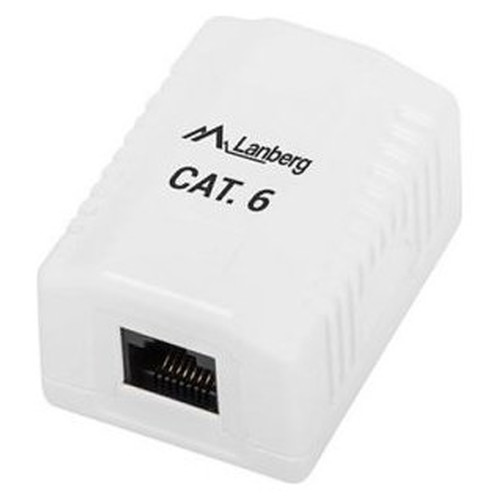 ROSETA DE SUPERFICIE LANBERG CAT.6 UTP 1X TOMA RJ45 BLANCO-SX41 ROSETA DE SUPERFICIE LANBERG CAT.6 UTP 1X TOMA RJ45 BLANCO
