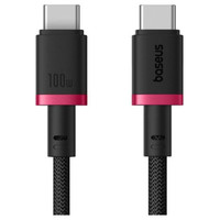 BASEUS DURA SERIES FAST CHARGING CABLE TYPE-C TO TYPE-C 100W 1M RED+BLACK (Espera 4 dias)-SX40 BASEUS DURA SERIES FAST CHARGING CABLE TYPE-C TO TYPE-C 100W 1M RED+BLACK (Espera 4 dias)